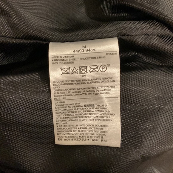 Banana Republic Classic Black Trench NWOT - Picture 12 of 12